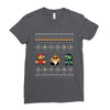 super mario chistmas Ladies Fitted T-Shirt