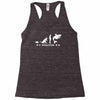 poker ~ fish to shark evolution ~ mens funny poker Racerback Tank