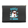 pugs not drugs Accessory Pouches