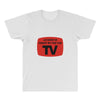 as seen in front of the the tv All Over Men's T-shirt