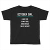 October Girl Toddler T-shirt