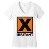 irritant symbol Women's V-Neck T-Shirt