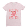 ugly sweater bear Ladies Fitted T-Shirt