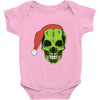 santa clous skeleton Baby Bodysuit