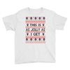 Emo Gothic Ugly Christmas Sweater Youth Tee