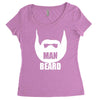 man beard funny mens Women's Triblend Scoop T-shirt
