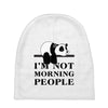 im Not Morning People Baby Beanies