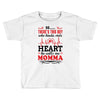 There's This Boy Who Stole My Heart He Calls Me Momma Toddler T-shirt
