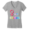 Women's March We are Strong Women's V-Neck T-Shirt