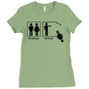 problem solved funny t shirt marriage wife beer s 3xl Ladies Fitted T-Shirt