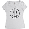 smiley dissection Women's Triblend Scoop T-shirt