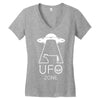 ufo zone 2 Women's V-Neck T-Shirt