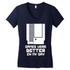 nes games were better unisex Women's V-Neck T-Shirt