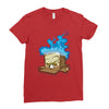 sticker box Ladies Fitted T-Shirt