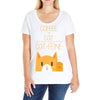 cattfeine mug Ladies Curvy T-Shirt