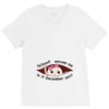 December  Peeking Out Baby Girl V-Neck Tee