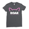 pussy roar - women's march alliance white logo Ladies Fitted T-Shirt