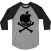 apple skull 3/4 Sleeve Shirt