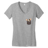 Cute Women's V-Neck T-Shirt