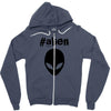 alien funny tshirt Zipper Hoodie
