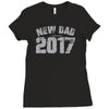new dad 2 Ladies Fitted T-Shirt