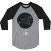 Leo Zodiac Sign Minimal Design 3/4 Sleeve Shirt