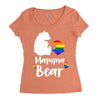 mama bear gay pride Women's Triblend Scoop T-shirt