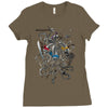 ninja aliens Ladies Fitted T-Shirt