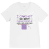 i crochet so i don't choke people save a life, send yarn V-Neck Tee
