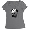 Astronaut Dog Women's Triblend Scoop T-shirt