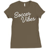 soccer vibes Ladies Fitted T-Shirt