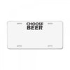 choose beer License Plate