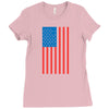 american flag Ladies Fitted T-Shirt