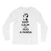 keep calm and hug a panda Long Sleeve Shirts
