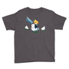 mighty hero atop a chicken Youth Tee