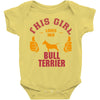 This Girl Loves Her Bull Terrier Baby Onesie