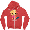 puppy love Zipper Hoodie