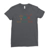 goatee beard mustache Ladies Fitted T-Shirt