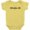 i'm all in poker player Baby Onesie