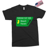 gps logo free exit 63 beach haven Exclusive T-shirt
