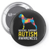 boxers support autism awareness Pin-back button