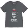 i can't keep calm i'm polish kurwa poland V-Neck Tee