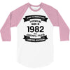 Premium Vintage  1982 3/4 Sleeve Shirt