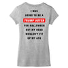 i was going to be a trump voter for halloween but my head wouldn't fit Women's V-Neck T-Shirt