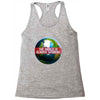 the world is always spinnin Racerback Tank