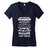 I Am A November Women Women's V-Neck T-Shirt