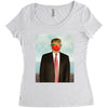 Rene Magritte Parody Impeach Trump Women's Triblend Scoop T-shirt