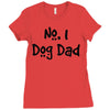 number one dog dad Ladies Fitted T-Shirt
