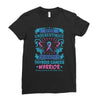 Never Underestimate the Strength of a Thyroid Cancer Warrior Ladies Fitted T-Shirt
