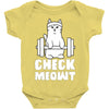gym cat workout Baby Bodysuit